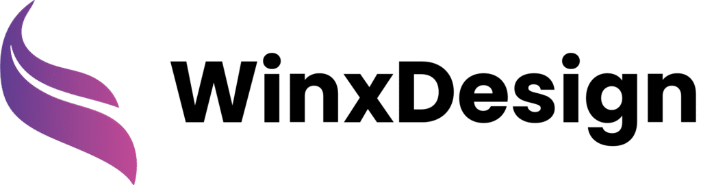 Logotipo da WinxDesign, agência especializada em websites, branding e soluções digitais para empresas.